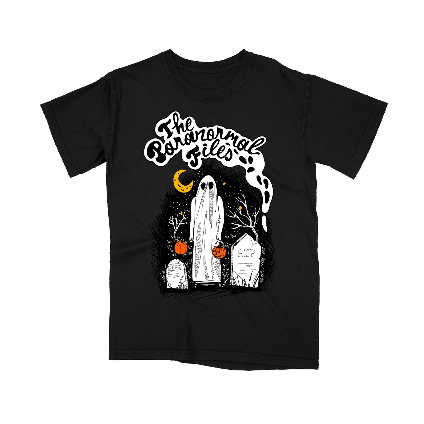 CEMETERY GHOST TEE (“The Paranormal Files”) [BLACK] (LIMITED TO 150 PIECES)